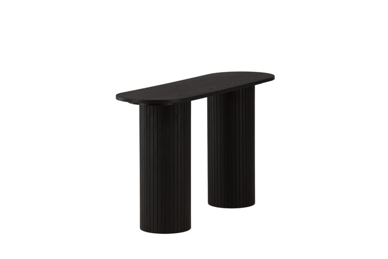 Bianca Sidebord 130x40x72 cm Oval - Sort - Møbler - Bord - Avlastningsbord - Lampebord & sidebord