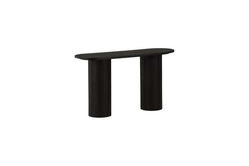 Bianca Sidebord 130x40x72 cm Oval - Sort - Møbler - Bord - Avlastningsbord - Lampebord & sidebord