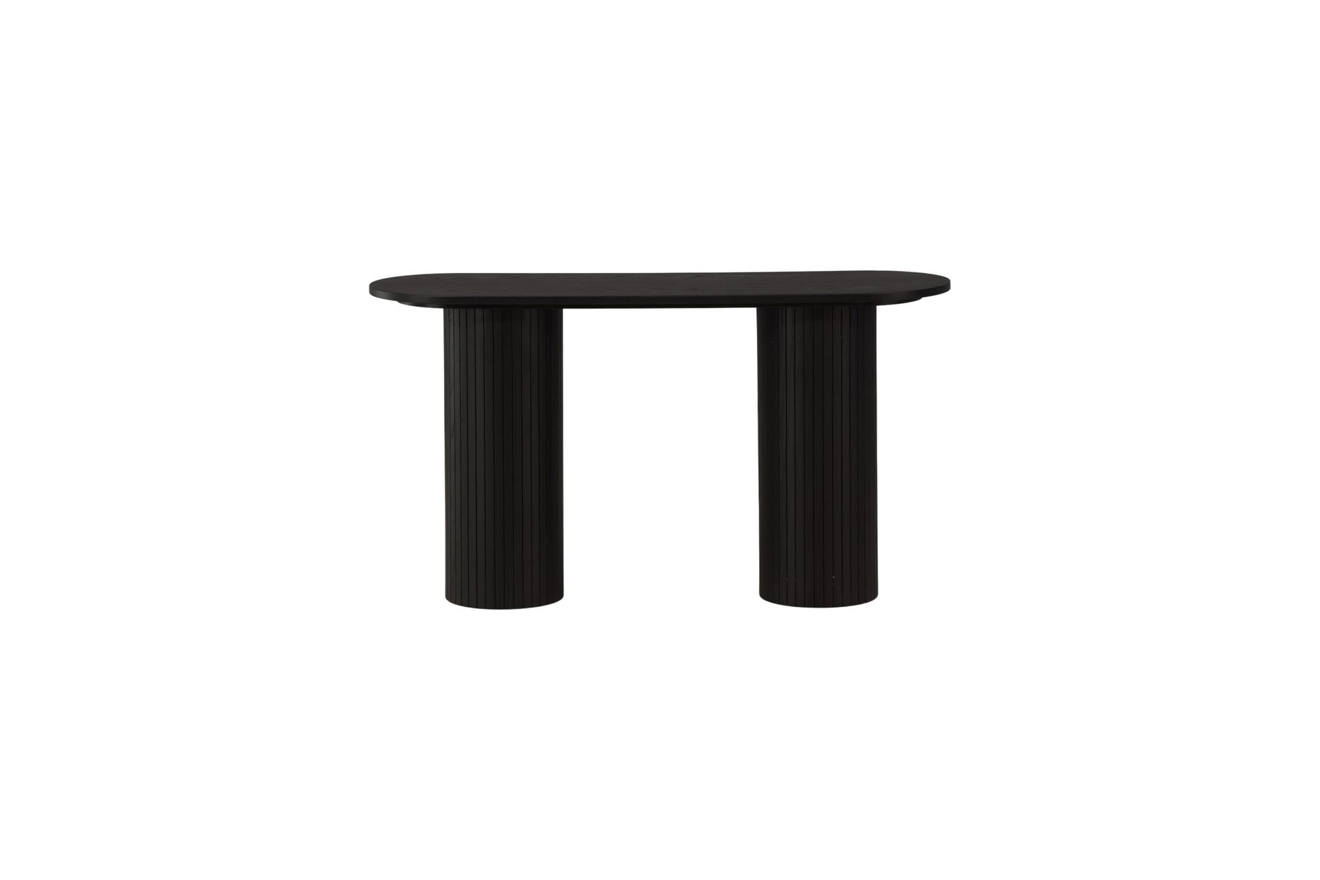 Bianca Sidebord 130x40x72 cm Oval - Sort - Møbler - Bord - Avlastningsbord - Lampebord & sidebord