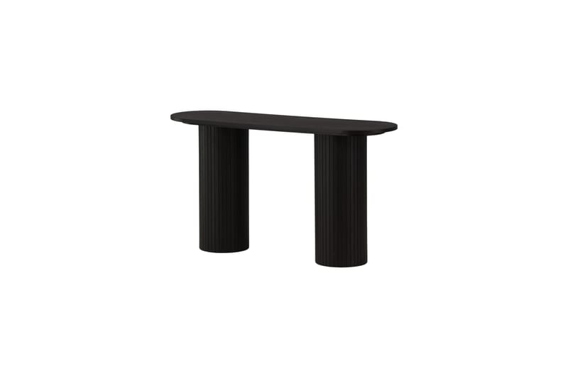 Bianca Sidebord 130x40x72 cm Oval - Sort - Møbler - Bord - Avlastningsbord - Lampebord & sidebord