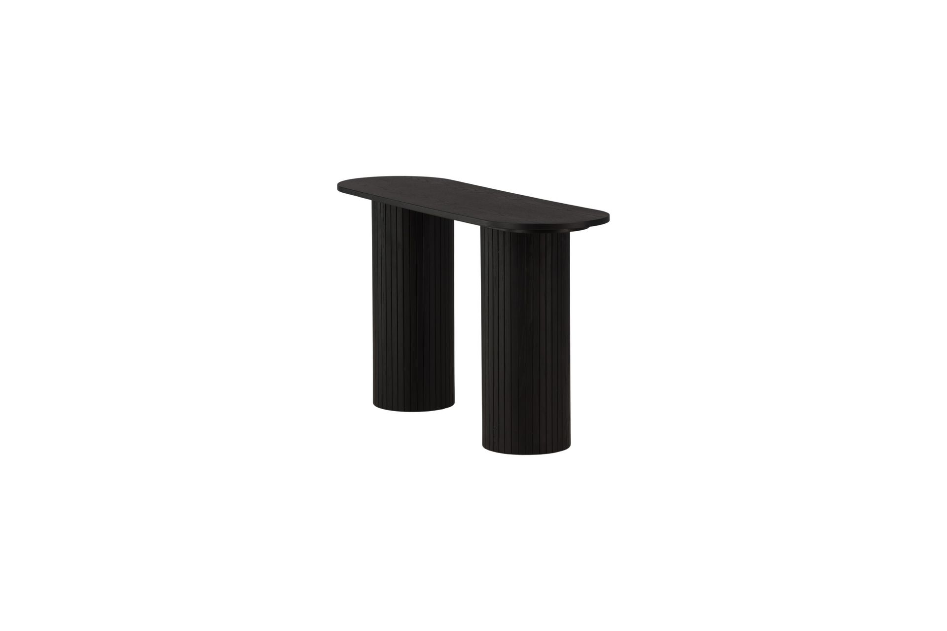 Bianca Sidebord 130x40x72 cm Oval - Sort - Møbler - Bord - Avlastningsbord - Lampebord & sidebord