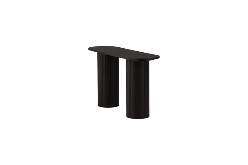 Bianca Sidebord 130x40x72 cm Oval - Sort - Møbler - Bord - Avlastningsbord - Lampebord & sidebord