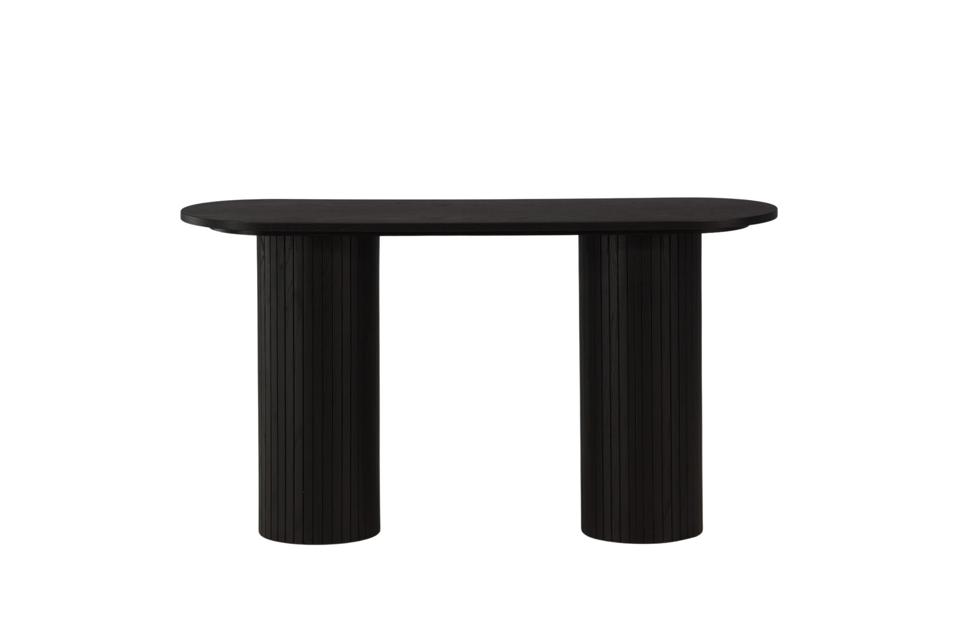Bianca Sidebord 130x40x72 cm Oval - Sort - Møbler - Bord - Avlastningsbord - Lampebord & sidebord