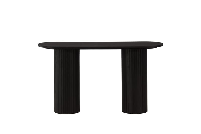 Bianca Sidebord 130x40x72 cm Oval - Sort - Møbler - Bord - Avlastningsbord - Lampebord & sidebord