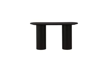 Bianca Sidebord 130x40x72 cm Oval - Sort - Møbler - Bord - Avlastningsbord - Lampebord & sidebord