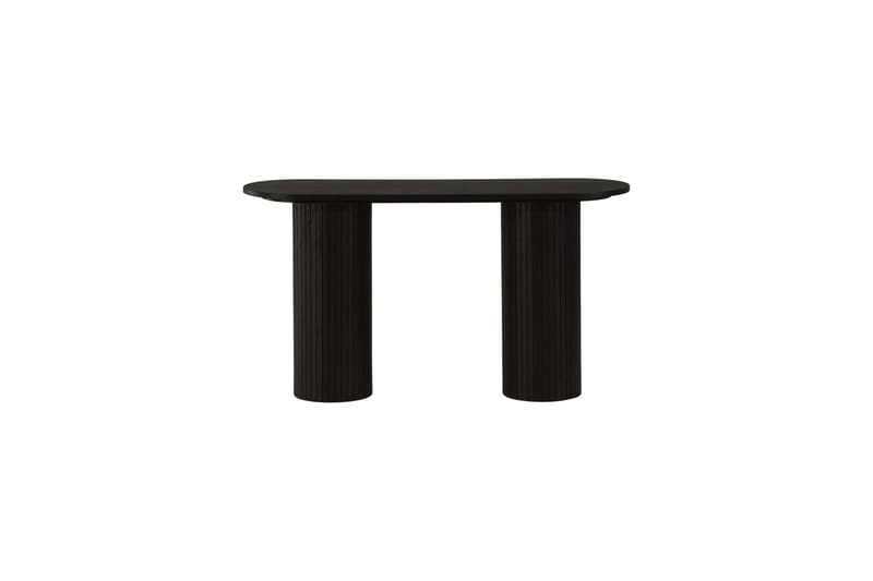 Bianca Sidebord 130x40x72 cm Oval - Sort - Møbler - Bord - Avlastningsbord - Lampebord & sidebord