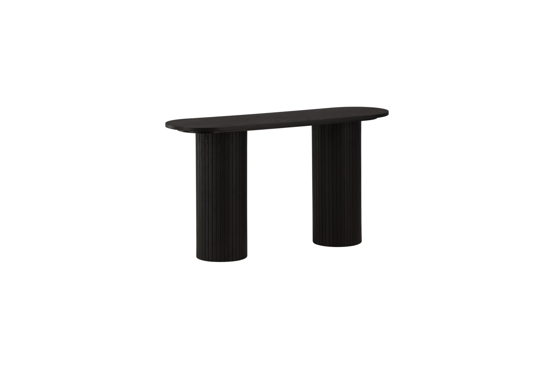 Bianca Sidebord 130x40x72 cm Oval - Sort - Møbler - Bord - Avlastningsbord - Lampebord & sidebord
