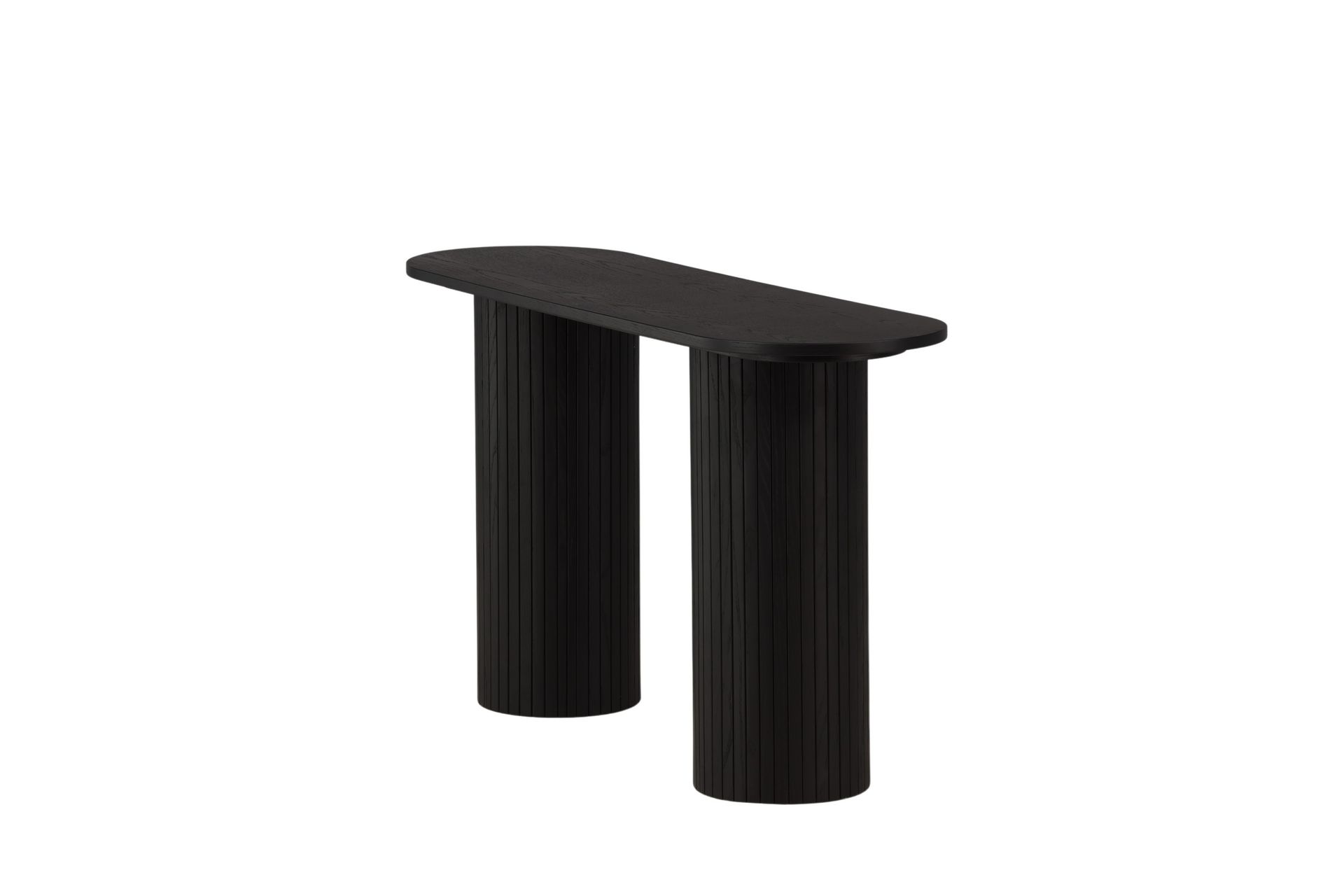 Bianca Sidebord 130x40x72 cm Oval - Sort - Møbler - Bord - Avlastningsbord - Lampebord & sidebord