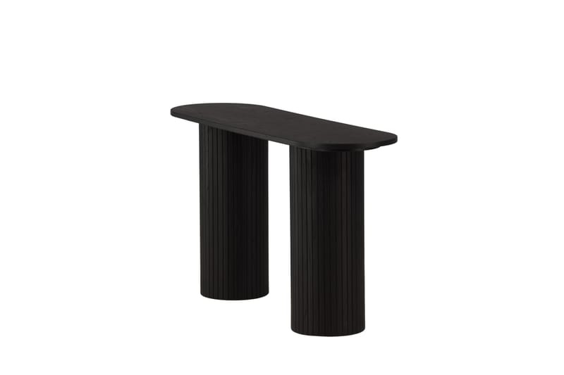 Bianca Sidebord 130x40x72 cm Oval - Sort - Møbler - Bord - Avlastningsbord - Lampebord & sidebord