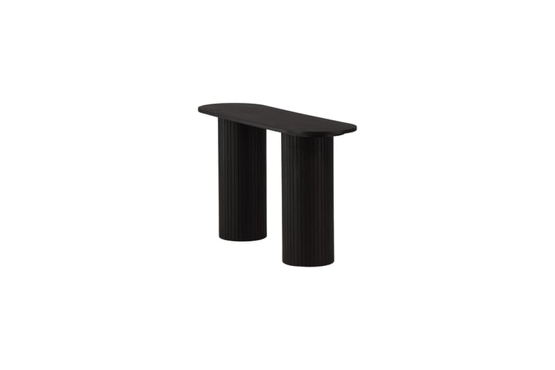 Bianca Sidebord 130x40x72 cm Oval - Sort - Møbler - Bord - Avlastningsbord - Lampebord & sidebord