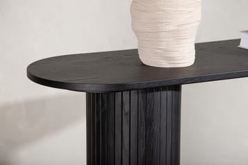Bianca Sidebord 130x40x72 cm Oval - Sort - Møbler - Bord - Avlastningsbord - Lampebord & sidebord