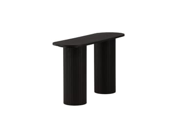 Bianca Sidebord 130x40x72 cm Oval - Sort - Møbler - Bord - Avlastningsbord - Lampebord & sidebord