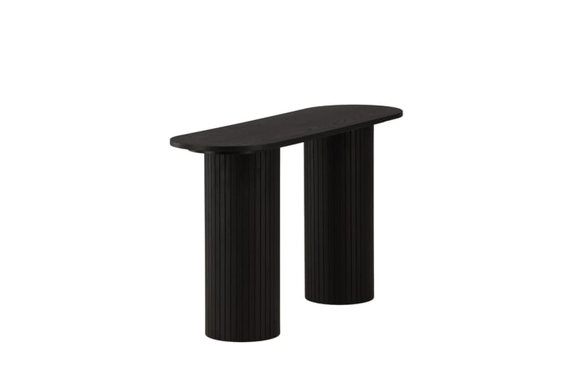 Bianca Sidebord 130x40x72 cm Oval - Sort - Møbler - Bord - Avlastningsbord - Lampebord & sidebord