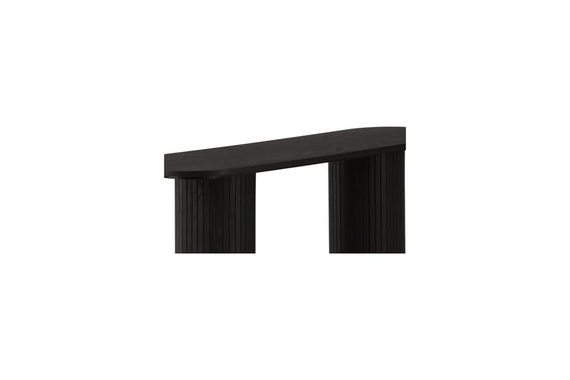 Bianca Sidebord 130x40x72 cm Oval - Sort - Møbler - Bord - Avlastningsbord - Lampebord & sidebord