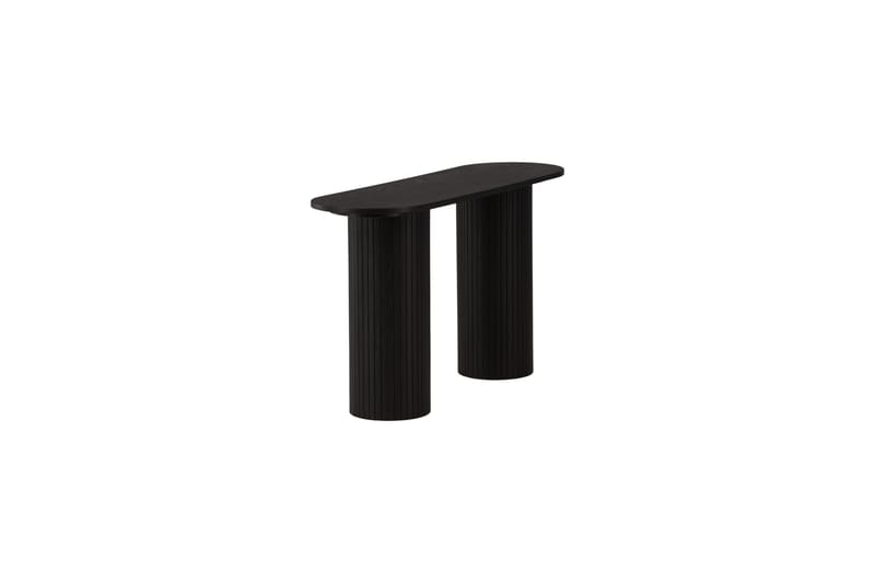 Bianca Sidebord 130x40x72 cm Oval - Sort - Møbler - Bord - Avlastningsbord - Lampebord & sidebord