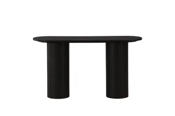 Bianca Sidebord 130x40x72 cm Oval - Sort - Møbler - Bord - Avlastningsbord - Lampebord & sidebord