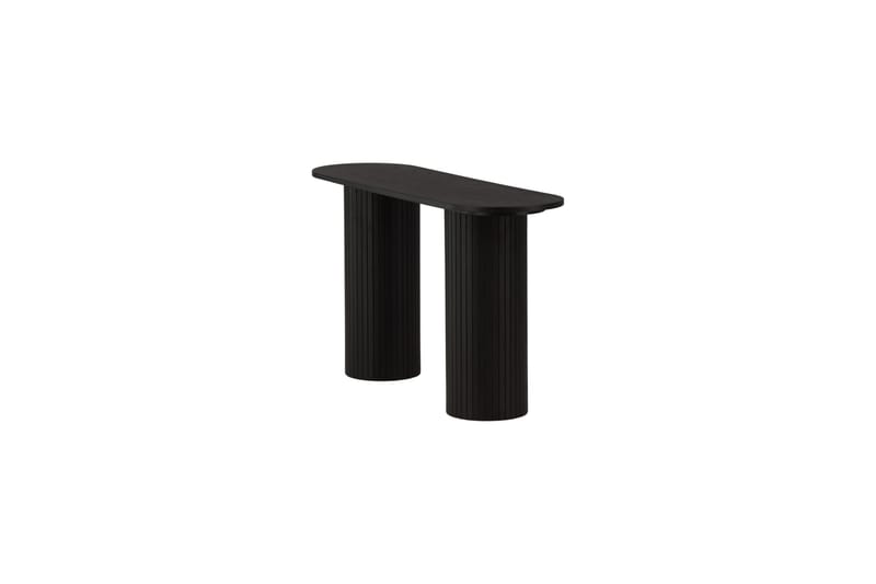 Bianca Sidebord 130x40x72 cm Oval - Sort - Møbler - Bord - Avlastningsbord - Lampebord & sidebord