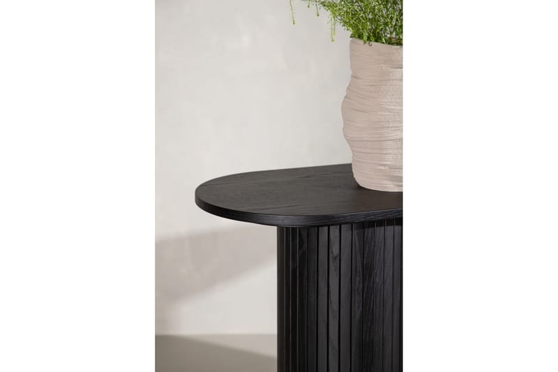 Bianca Sidebord 130x40x72 cm Oval - Sort - Møbler - Bord - Avlastningsbord - Lampebord & sidebord