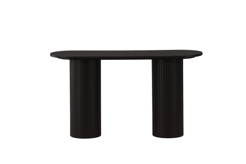 Bianca Sidebord 130x40x72 cm Oval - Sort - Møbler - Bord - Avlastningsbord - Lampebord & sidebord
