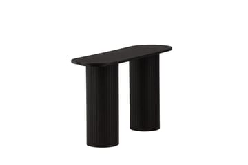 Bianca Sidebord 130x40x72 cm Oval - Sort - Møbler - Bord - Avlastningsbord - Lampebord & sidebord