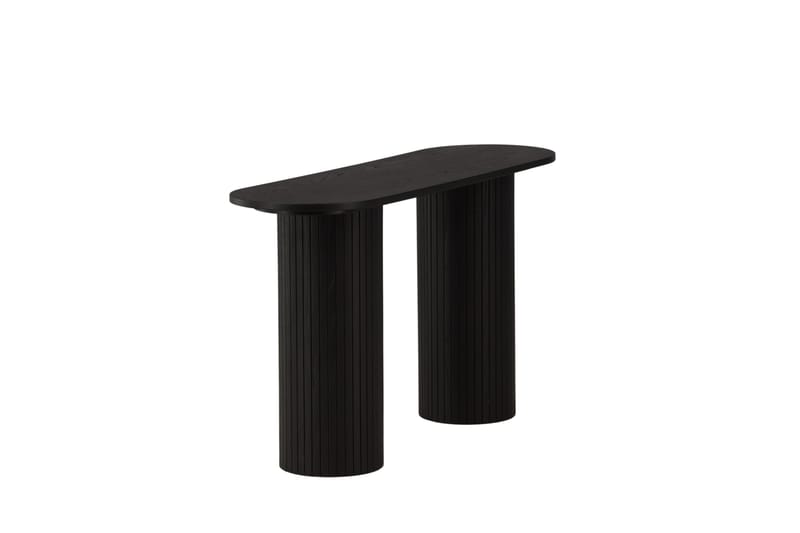 Bianca Sidebord 130x40x72 cm Oval - Sort - Møbler - Bord - Avlastningsbord - Lampebord & sidebord