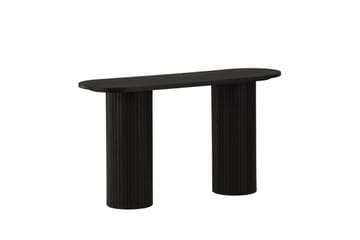 Bianca Sidebord 130x40x72 cm Oval - Sort - Møbler - Bord - Avlastningsbord - Lampebord & sidebord