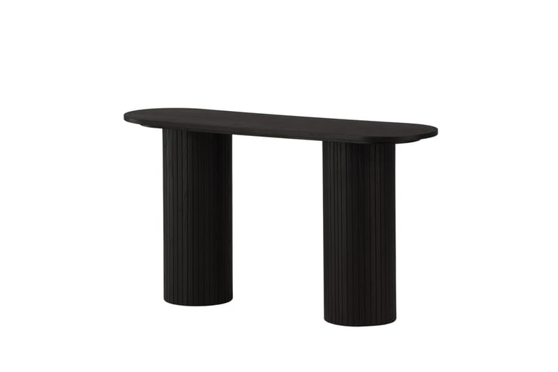 Bianca Sidebord 130x40x72 cm Oval - Sort - Møbler - Bord - Avlastningsbord - Lampebord & sidebord