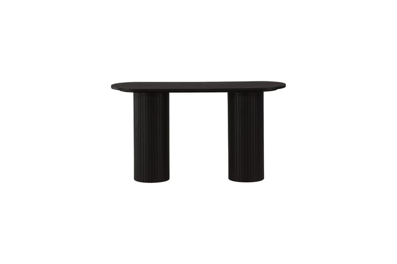 Bianca Sidebord 130x40x72 cm Oval - Sort - Møbler - Bord - Avlastningsbord - Lampebord & sidebord