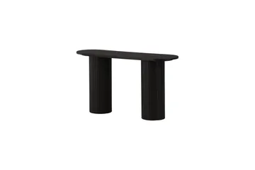 Bianca Sidebord 130x40x72 cm Oval - Sort - Møbler - Bord - Avlastningsbord - Lampebord & sidebord
