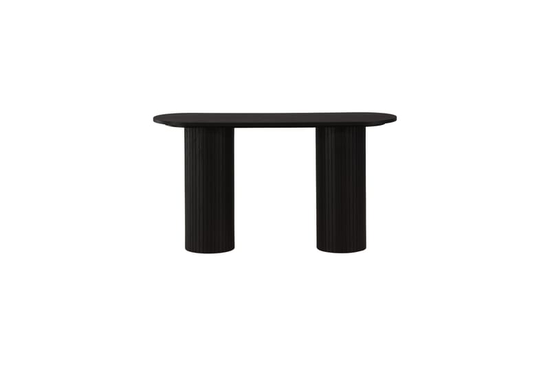 Bianca Sidebord 130x40x72 cm Oval - Sort - Møbler - Bord - Avlastningsbord - Lampebord & sidebord