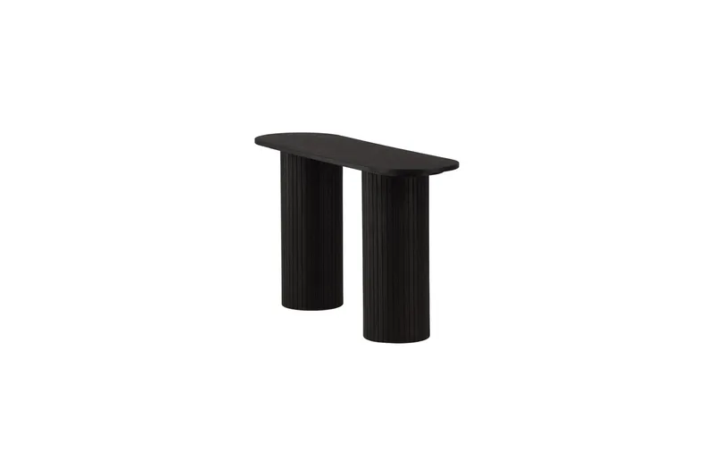 Bianca Sidebord 130x40x72 cm Oval - Sort - Møbler - Bord - Avlastningsbord - Lampebord & sidebord