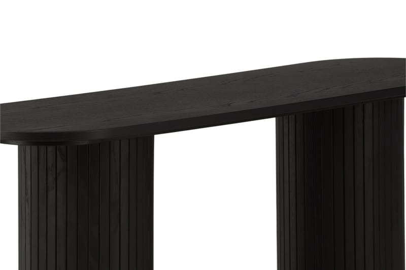 Bianca Sidebord 130x40x72 cm Oval - Sort - Møbler - Bord - Avlastningsbord - Lampebord & sidebord