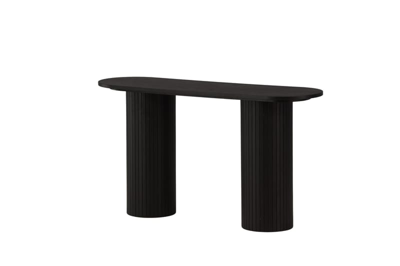 Bianca Sidebord 130x40x72 cm Oval - Sort - Møbler - Bord - Avlastningsbord - Lampebord & sidebord