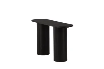 Bianca Sidebord 130x40x72 cm Oval - Sort - Møbler - Bord - Avlastningsbord - Lampebord & sidebord