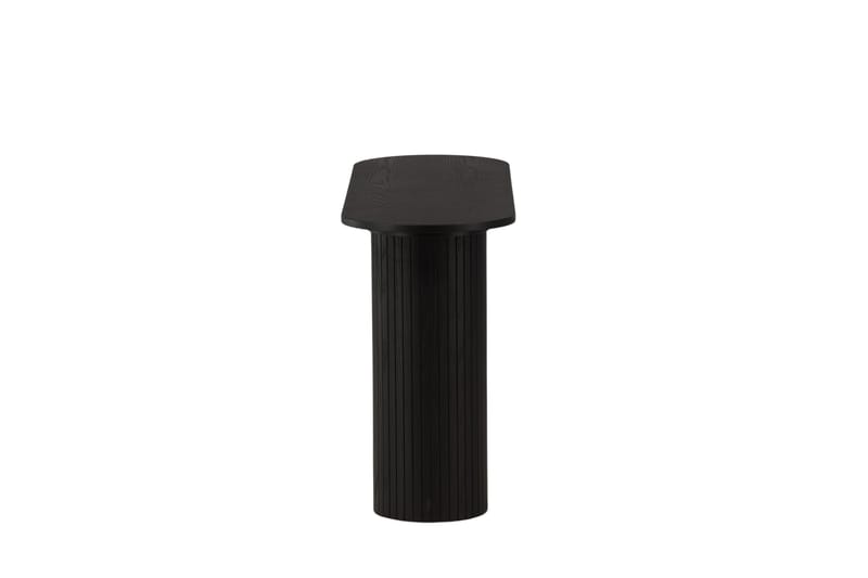 Bianca Sidebord 130x40x72 cm Oval - Sort - Møbler - Bord - Avlastningsbord - Lampebord & sidebord