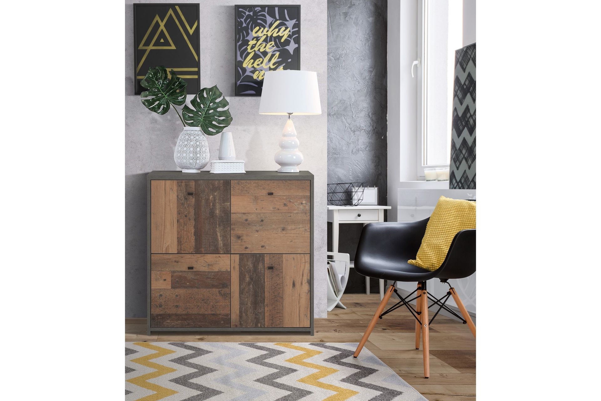 Broxton Sidebord 77 cm - Grå - Møbler - Bord - Avlastningsbord - Lampebord & sidebord