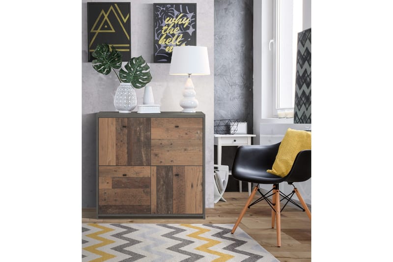 Broxton Sidebord 77 cm - Grå - Møbler - Bord - Avlastningsbord - Lampebord & sidebord