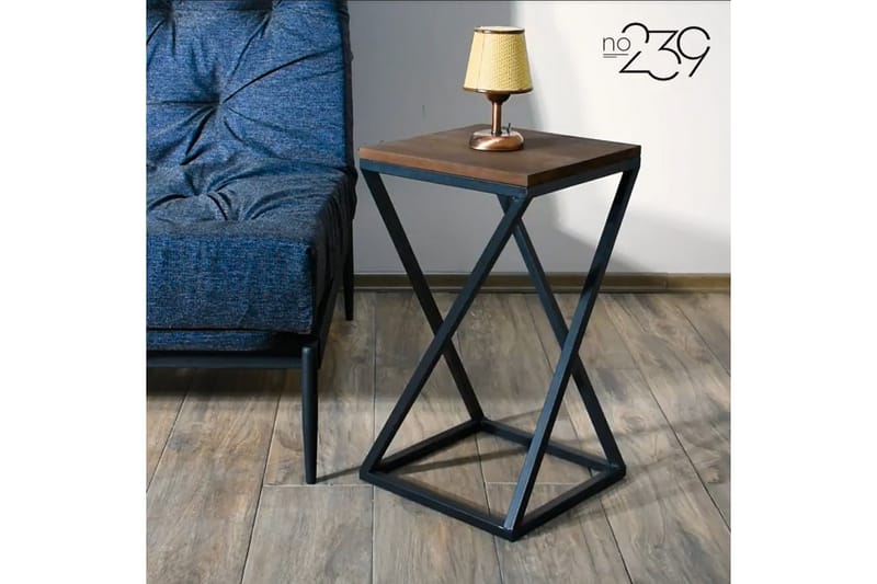 Buluca Sidebord 35x63x35 cm - Brun/Svart - Møbler - Bord - Avlastningsbord - Lampebord & sidebord