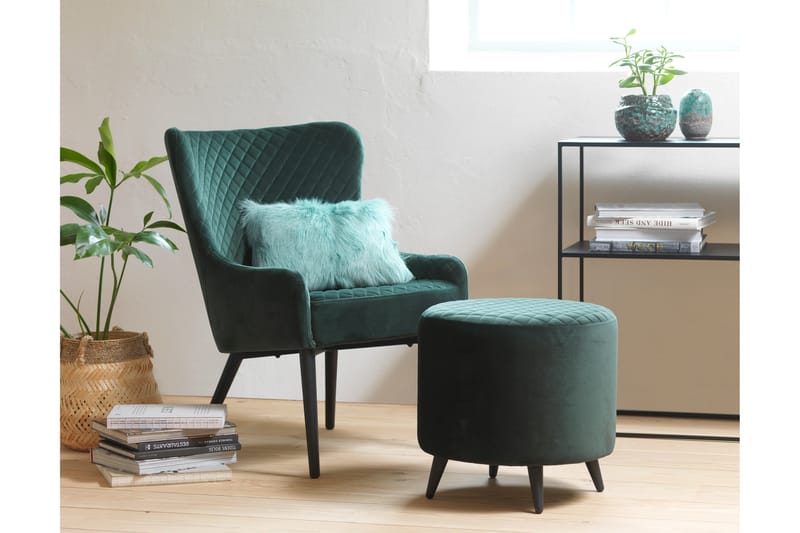 Burningham Avlastningsbord 35x90x80 cm - Svart - Møbler - Bord - Avlastningsbord - Lampebord & sidebord