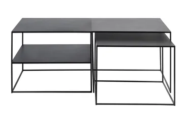 Burningham Avlastningsbord 65x65x50 cm - Svart - Møbler - Bord - Avlastningsbord - Lampebord & sidebord