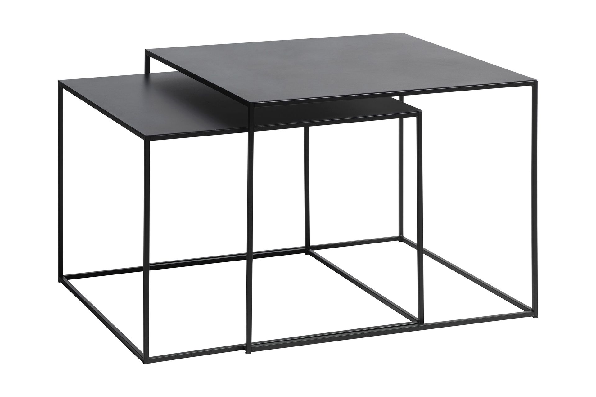 Burningham Sidebord 2 st - Svart - Møbler - Bord - Avlastningsbord - Lampebord & sidebord
