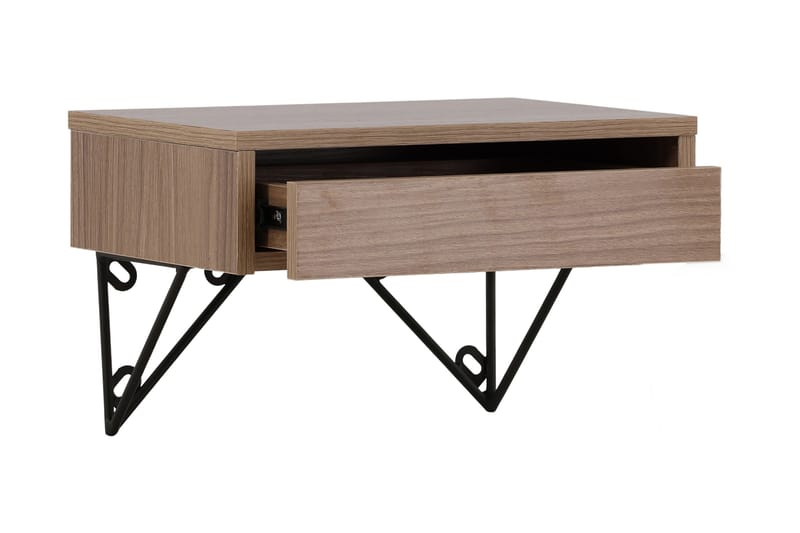 Depay Sidebord 41 cm - Valnøtt - Møbler - Bord - Avlastningsbord - Lampebord & sidebord