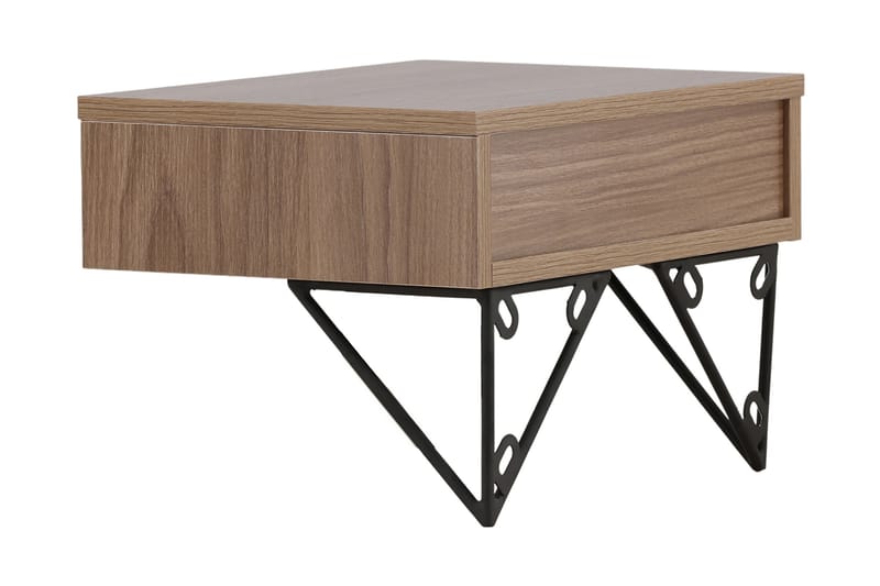 Depay Sidebord 41 cm - Valnøtt - Møbler - Bord - Avlastningsbord - Lampebord & sidebord