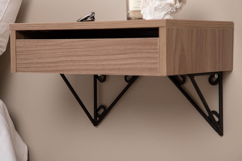 Depay Sidebord 41 cm - Valnøtt - Møbler - Bord - Avlastningsbord - Lampebord & sidebord