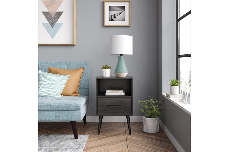 Elport Sidebord - Svart - Møbler - Bord - Avlastningsbord - Lampebord & sidebord