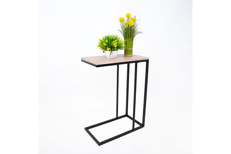 Elt Avlastningsbord Lysebrun 46x26x62 cm - Møbler - Bord - Avlastningsbord - Lampebord & sidebord