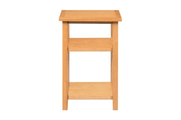Endebord med bladhylle 27x35x55 cm heltre eik - Eik - Møbler - Bord - Avlastningsbord - Lampebord & sidebord