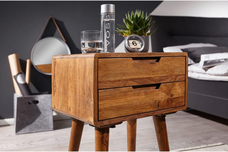 Eshott Nattbord 47 cm - Brun - Møbler - Bord - Avlastningsbord - Lampebord & sidebord
