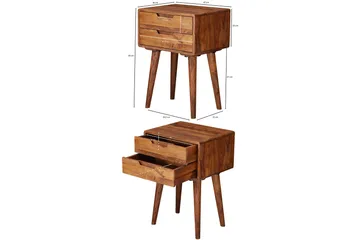 Eshott Nattbord 47 cm - Brun - Møbler - Bord - Avlastningsbord - Lampebord & sidebord