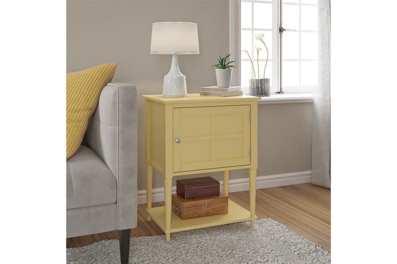Fairmont Sidebord 56 cm Gul - Dorel Home - Møbler - Bord - Avlastningsbord - Lampebord & sidebord